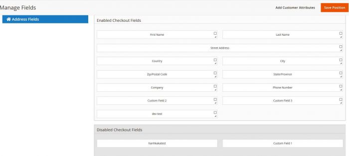 Magento 2 onestepcheckout manage fields