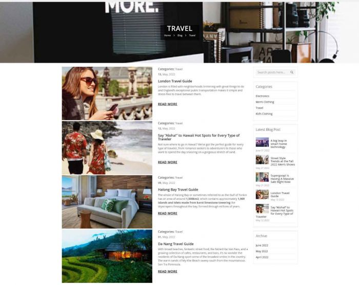 Magento 2 blog category page