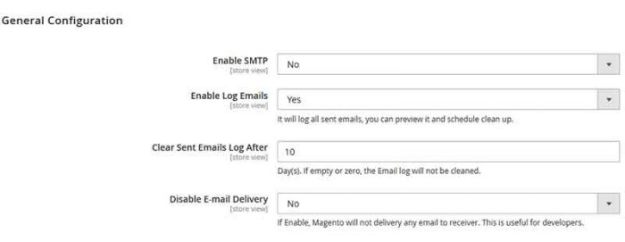 Magento 2 SMTP Email enable module