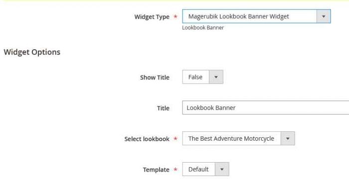 Magento 2 Lookbook Banner Widget
